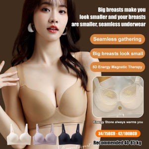 【SINGABRALETTE】Minimizer Bra ไร้สาย Soft Support Push Up Anti-Sgging Breathable Bra Anti-Roll Full Cup ชุดชั้นในสตรี