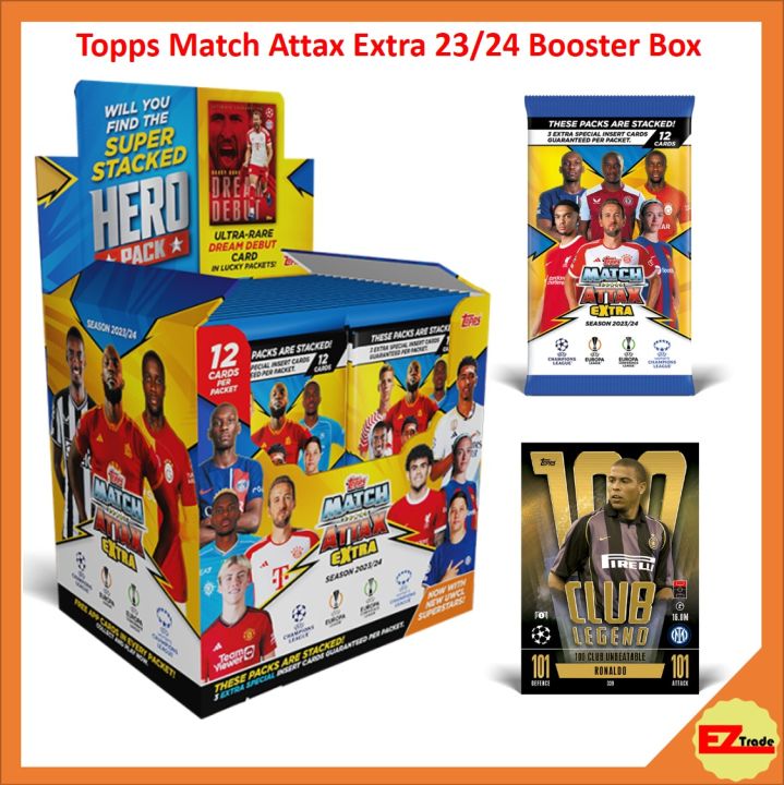 Topps Match Attax Extra UCL 2023/24 Sealed Booster Box (Box of 36 Packs) | Lazada Singapore Topps Match Attax Extra UCL 2023/24 Sealed Booster Box (Box of 36 Packs) | Lazada Singapore