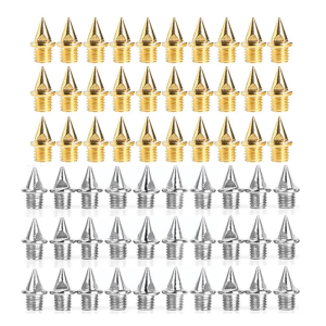 120Pcs 1/4Inch Track Spikes With Wrench Track Field Needle Replacement Spikes For Crosses Country Short Running Shoes