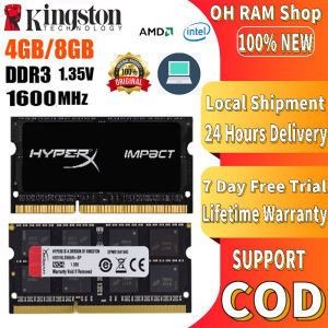 【Local delivery】Kingston Hyperx impact RAM DDR3L 4GB 8GB PC3L-12800 Laptop Memory 1600mhz SODIMM DDR3 Notebook