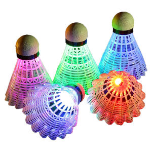 6 pcs LED Badminton Colourful Dark Night Uminous Shuttlecocks for Outdoor & Indoor Sports