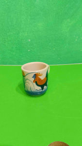 Combo 2 TÁCH UỐNG TRÀ BẰNG GỐM VẼ GÀ