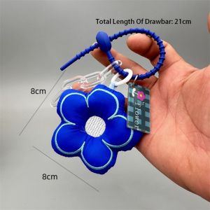 Puffy Charm Keychain Flower Plush Keychain Gantungan Bunga Lucu Keychain