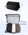 BAGSMART Toiletry Bag for Men, Wide Opening Travel Toiletry Bag for Men, Dopp Kit Water Resistant Shaving Hygiene Bag for Bathroom Shower, Travel Size Toiletries, Travel Essentials, Black. 