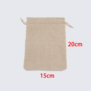 10PCS Burlap Drawstring Pouch Jute Storage Bag Reusable Dustproof Bag Travel Storage Bag Gift Candy Bag