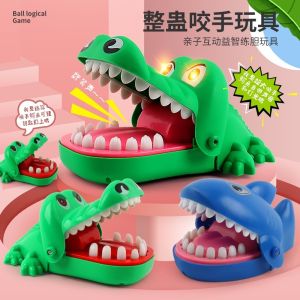 Crocodile & Shark Biting Finger Toys: Fun Dental Games for Kids & Adults