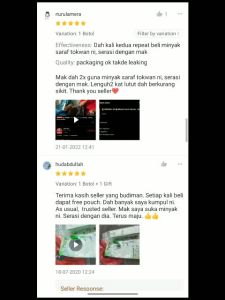 [HOT] Minyak Saraf (Aromaterapi) Tokwan [Herba Saraf]Mild and effective