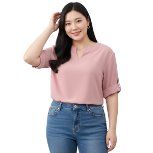 LINGS CLOSET   Plus Size Formal Blouse for Women can fit to XL-2XL #3014