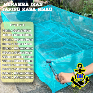 Promo Termurah Keramba Ikan waring jaring kasa penangkap ikan berbagai ukuran siap pakai