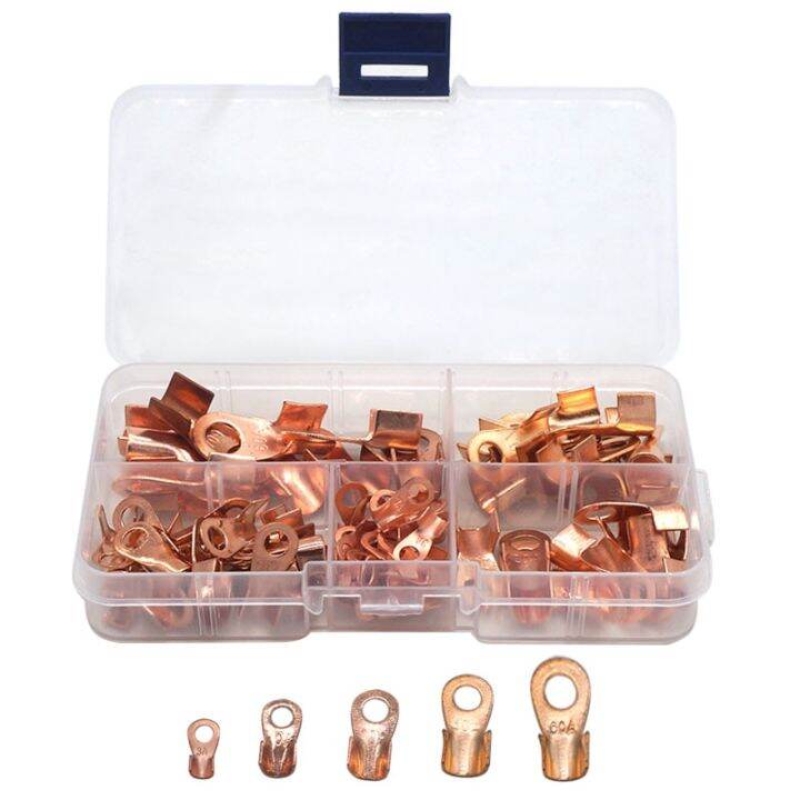 80pcs copper battery terminal Open Lugs wire connector terminal OT-3A ...