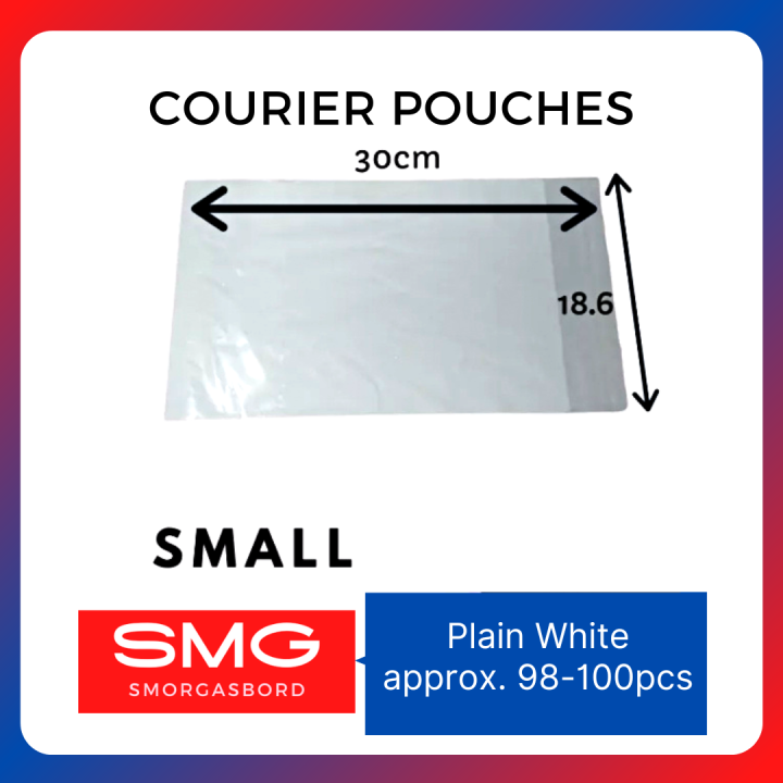 SMALL Courier Pouches Plain White Best for J&T Express and Other