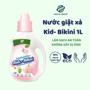 Nước Giặt Sinh Học OKULA Kids - Bikini 1L Nước giặt Enzyme Từ Thiên nhiên An Toàn Cho Trẻ Nhỏ D03