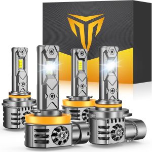 Termitor 2026 New Gen H7 Light Bulbs High-Performance Bright 70000LM 14X With 18CSP Chips 1:1Size Plug-N-Play No Adapter 10 Years Lifespan IP68 Light Kit Pack of 2