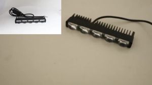60W Slim LED Grill Light Bar Dual Color Yellow White Fog Lamp for UTV ATV Off Road