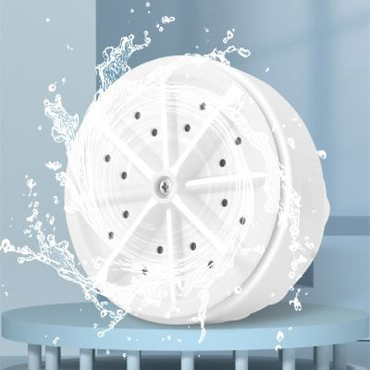 VLIDE Ultrasonic Foldable Washing Machine Mini Turbo Washer Dorm