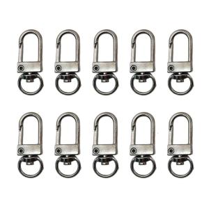 10 cái kim loại tôm hùm móc khóa càng xoay móc gài linh hoạt phụ kiện ngũ kim cho túi móc khóa kết nối làm đồ trang sức