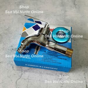 Vòi nước vòi vườn chất liệu đồng thau mạ crom Lõi ty đồng thau