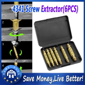 【Local delivery】 4341 Gold Damaged Screw Extractor Damaged Drill Bits Double Side Durable Speed Out Easy out Screw Remove Stripping Tool Screw-Remover