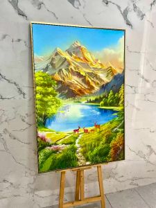 Tranh Thảo Nguyên Đẹp Ngút Ngàn Tranh Canvas Tranh Tráng Gương Tranh Trang Trí Phòng