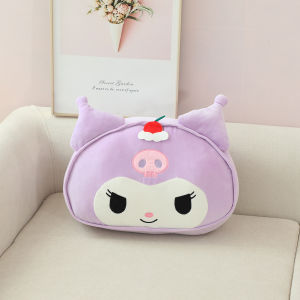 Kawaii Sanrio Plush Toy Comfortable Cushion Blanket 2 in 1 Kuromi My Melody Baku Back Cushion Throw Pillow Sofa Bed Home Decor Nap Pillow Blanket Birthday Gift for Girl