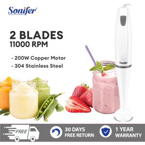 Sonifer Hand Blender 15000RPM SUS 304 Stainless Steel Electric Baby Food Processor Immersion Blender