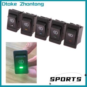 Dtake 1 cái 12V 35A phổ Xe Sương Mù Ánh Sáng Rocker Switch Led Dash Bảng điều khiển 4pin