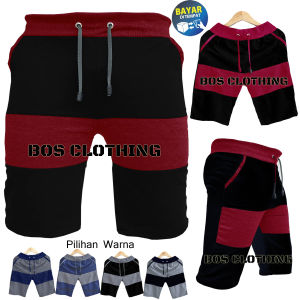Celana Pendek Pria Kombinasi Distro Katun Babby Terry / Celana Chino Pendek (Standar dan Jumbo)