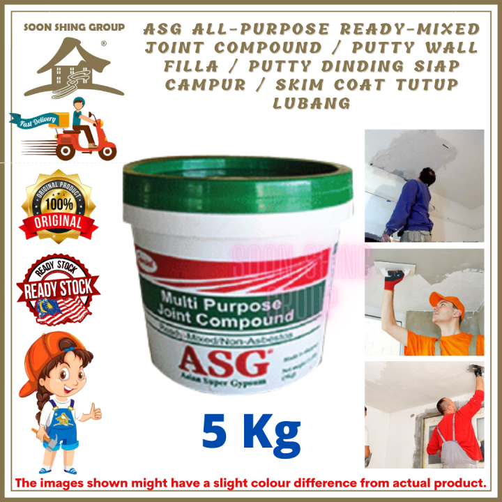 Alat Compound ASG All-Purpose Ready-Mixed Joint Compound / Putty Wall Filler / Putty ...