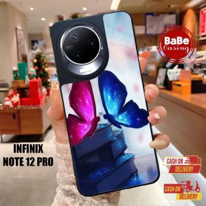 Casing Case Infinix Note 12 Pro Terbaru Kupu - Kupu Infinix Note 12 Pro Casing Hardcase Softcase Glossy
