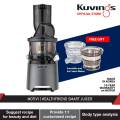 Kuvings MOTIV1 HealthFriend Smart Juicer Whole Slow Juicer, Dual Feeding Chute for Cold Press Masticating Juice (Silver). 