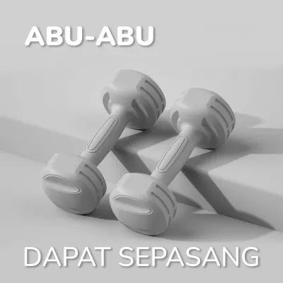 SET SEPASANG Dumble Barbel 1KG/ 2KG/ 3KG/ 5KG Dumbell Gym Fitnes PE Material Home Work Out
