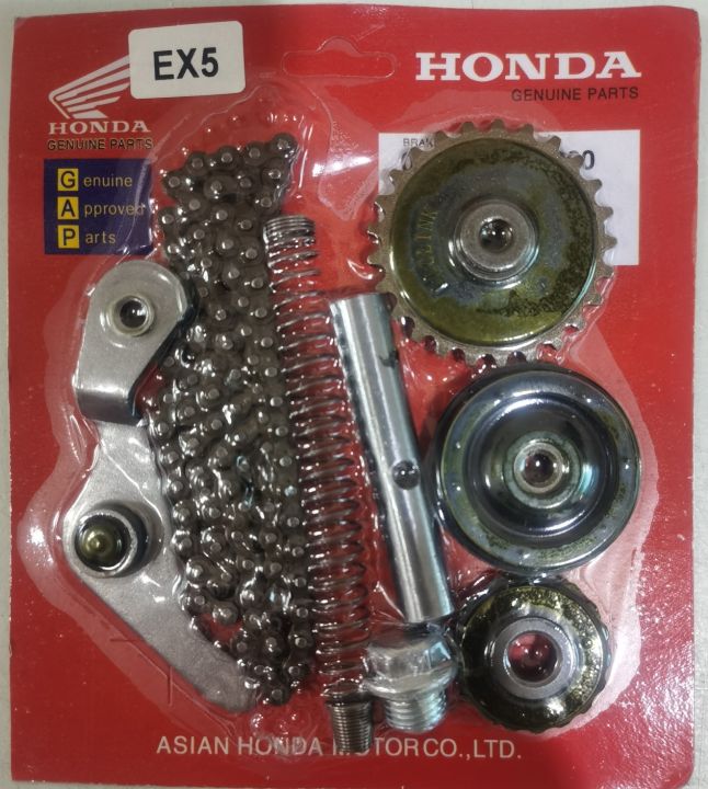 Timing Chain Ex5 TIMING CHAIN SET COMPLETE HONDA EX5 (HI POWER) & TENSIONER KIT SET ...