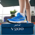 Giày Chơi Cầu Lông, Bóng Chuyền, Pickleball XP V200 Nam Nữ Chính Hãng Màu Xanh Dương - Đế Eva Siêu Nhẹ Chơi Sân Bê Tông Tốt. 