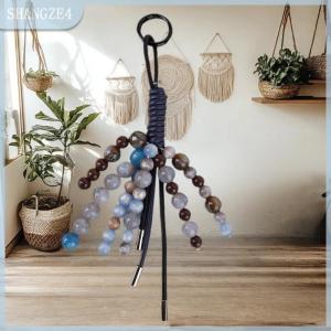 【SHANGZE4】 Thời trang dây chuỗi Túi xe Keychain may mắn Bồ Đề đính cườm Ba lô Mặt dây chuyền Keyring cho phụ nữ quyến rũ Đồ trang trí