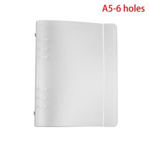 JAYNEBIO A4/B5/A5/A6/A7 Office Supplies Fashion Journal Diary Refillable Plastic Shell Notepad Cover Ring Binder File Folder Notebook Shell