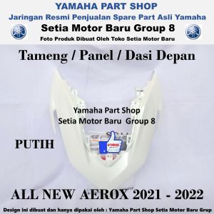 Cover Front Tameng Panel Dasi Depan Putih All New Aerox Connected Asli Yamaha Surabaya