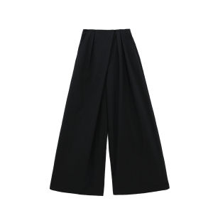 2026 Summer New Women One Shoulder Vest Irregular Hem Outfit High Waist Slim Fit Wide Leg Trousers Casual Two Piece Suit