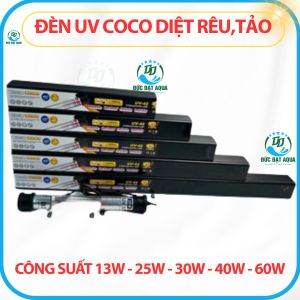 Đèn UV công suất 5w- 7w - 9w - 11w -13w -25w-30w-40w-60w-100w-coco xử lý rêu tảo hồ koi