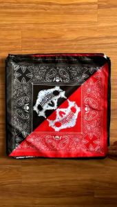 Syal bandana motif hand and supply - slayer multifungsi - aksesoris fashion skena style