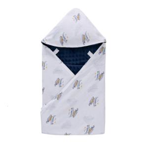 Cartoon Print Baby Wrap Blanket Windproof Hooded Small Quilt Ensuring Comfort and Safety for New Parents and Families
