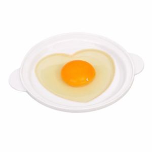 JING Multi-functional Microwave Egg Cooker Food Grade Heart-shaped Egg Steamer Creative Heat Resistant Egg Fryer Kitchen Gadgets