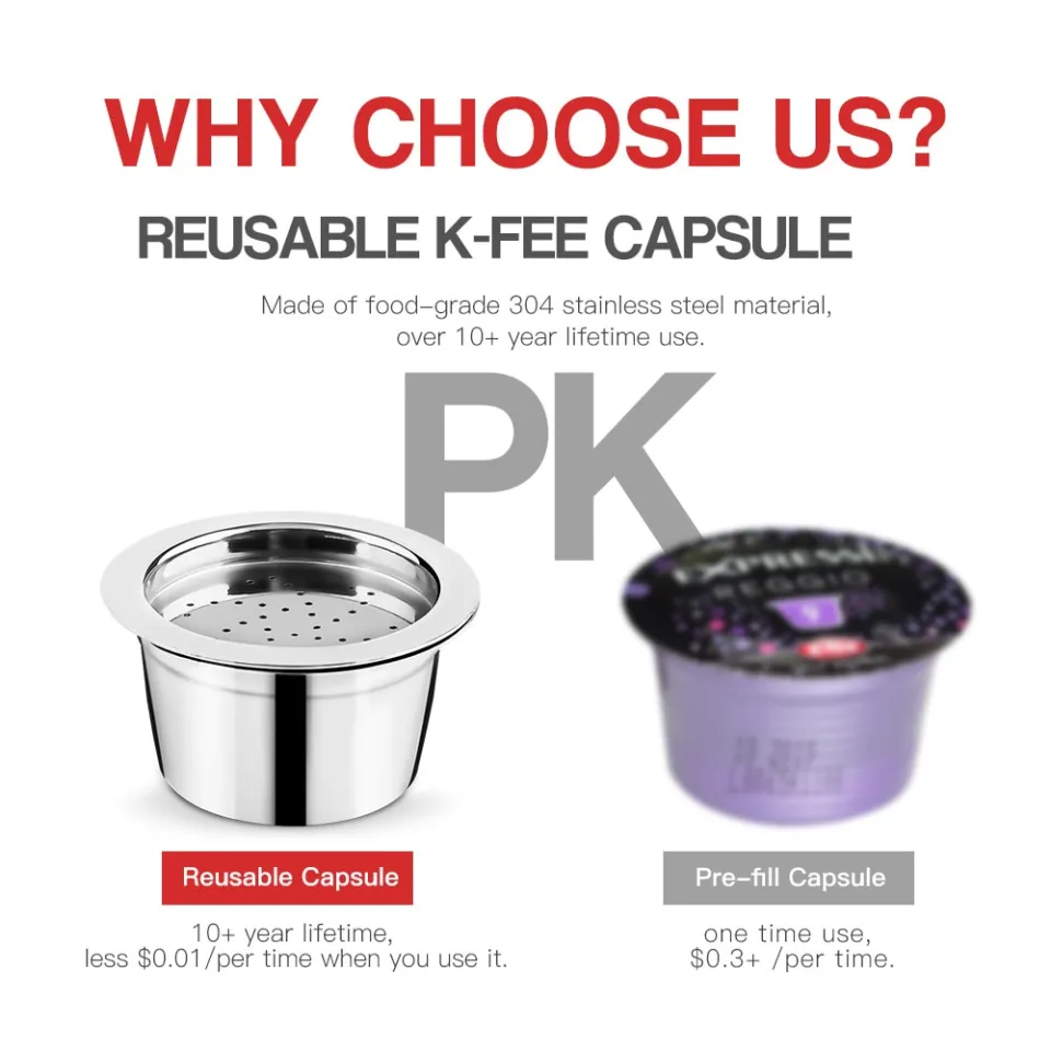 i Cafilas】[YK01] Reusable Coffee Capsule Cafeteira Nescafe Filter