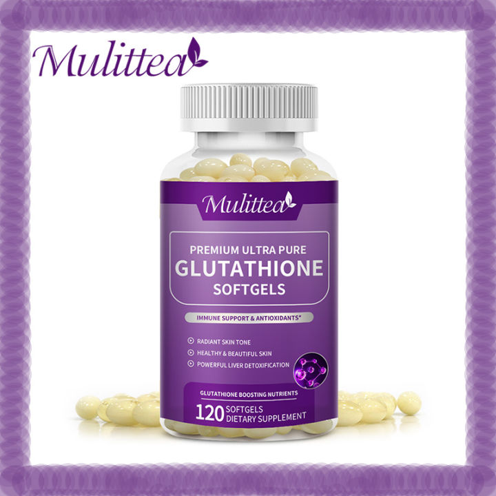 lazada glutathione Mulittea Glutathione Capsules Antioxidant Anti-Aging & Skin Whitening  Boosting Immunity Detoxification Radiation Protection Protect Liver  Anti-Allergic - Lazada