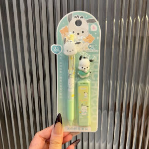 Sanrio ชุดดินสอกดอัตโนมัติ 0.5 เมตร พร้อมยางลบ ลายสุนัขชินนาม่อน สําหรับนักเรียน