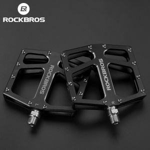 ROCKBROS Bicycle pedal Anti-slip widened DU+Bearing Aluminum pedals Bike accessories