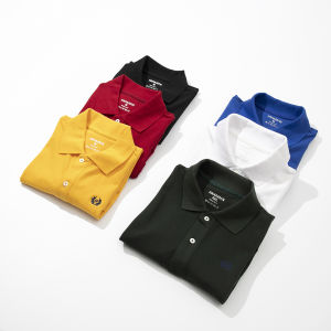 Áo thun Polo nam HAHAMAN cổ bẻ BASIC vải cá sấu 4 chiều cao cấp ATPL2060