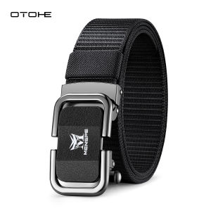 OTOHE Men Belt Outdoor Tactical Belt Quick Release Buckle Belt Nylon Waistband Youth Sports Canvas Pant Belt Simple Nice Waistband Nylon Heavy Duty Waist Strap High Strength Adjustable Training Belt