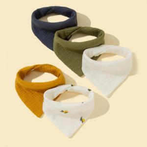 Bé bông facecloth chảy nước dãi BIB Bandana khăn trẻ em cho trẻ sơ sinh 0-1y bé mồ hôi giẻ lau vải yếm ăn cho bé thấm hút tốt