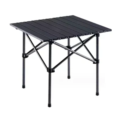 NEWLIFECARDIO 51*51*50CM Foldable camping table with strong load-bearing capacity easy to clean outdoor table portable multifunctional aluminum picnic barbecue table