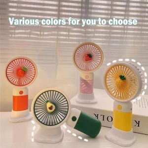 Hand-held rechargable fan creative fruit shape desktop small fan ZB099A